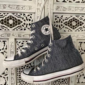 Grey converse high tops